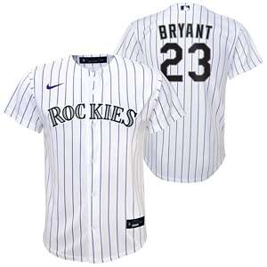 Nike Women's Colorado Rockies Kris Bryant #23 White Home Cool Base