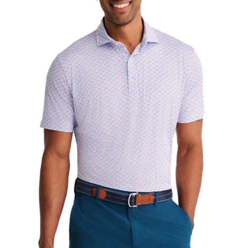 Men's johnnie-O Forbes Featherweight Printed Golf Polo