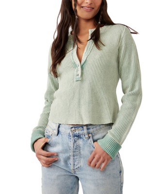 Women's Free People Colt Long Sleeve V-Neck Henley | SCHEELS.com