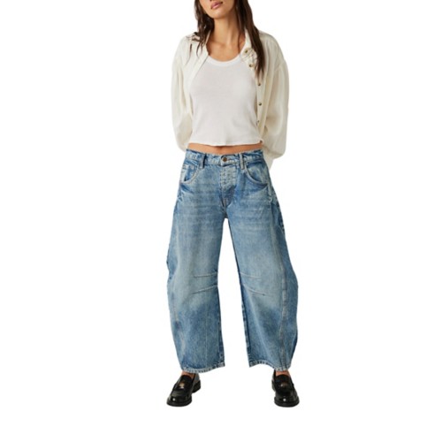 Women's Free People Good Luck Relaxed Fit Barrel Jeans
