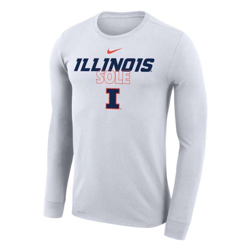 Nike Illinois Fighting Illini Bench Sole Long Sleeve T-Shirt