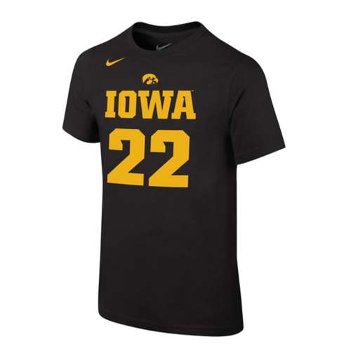 Iowa Hawkeyes Nike Caitlin Clark #22 Name & Number Kids' T-Shirt Medium Black