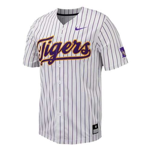 Nike LSU Tigers Replica Striped Baseball Jersey