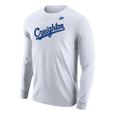 Nike Creighton Bluejays Vintage Arch Script Long Sleeve T-Shirt ...