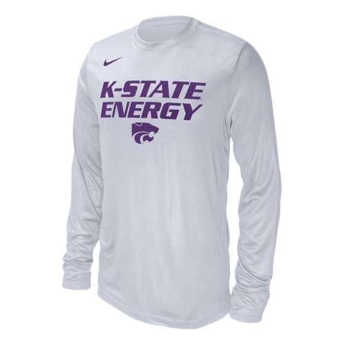 Nike Kansas State Wildcats Energy Bench Long Sleeve T-Shirt