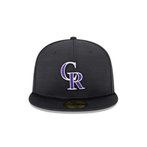 Men's Colorado Rockies New Era Purple Team Spring Color Basic 59FIFTY  Fitted Hat