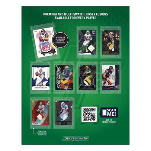 2022 Sportscards Jersey Fusion Football Edition Hobby Box - 1 Original  Trading Card with an Authentic Player Worn Swatch or Patch