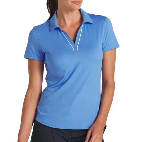 Women's Puma Cloudspun Piped Golf Polo