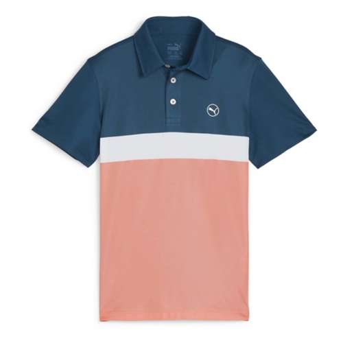 Boys' Puma Cloudspun Colorblock Golf Polo