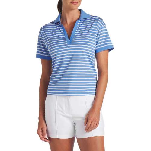 Women's Puma Everyday Striped Pique Golf Polo