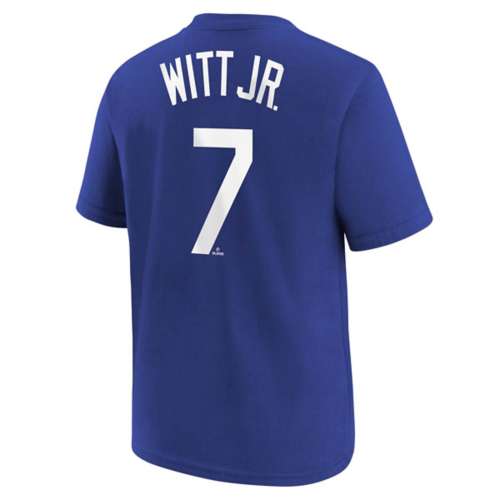 Nike Kids' Kansas City Royals Bobby Witt Jr #7 Home Name & Number T-Shirt