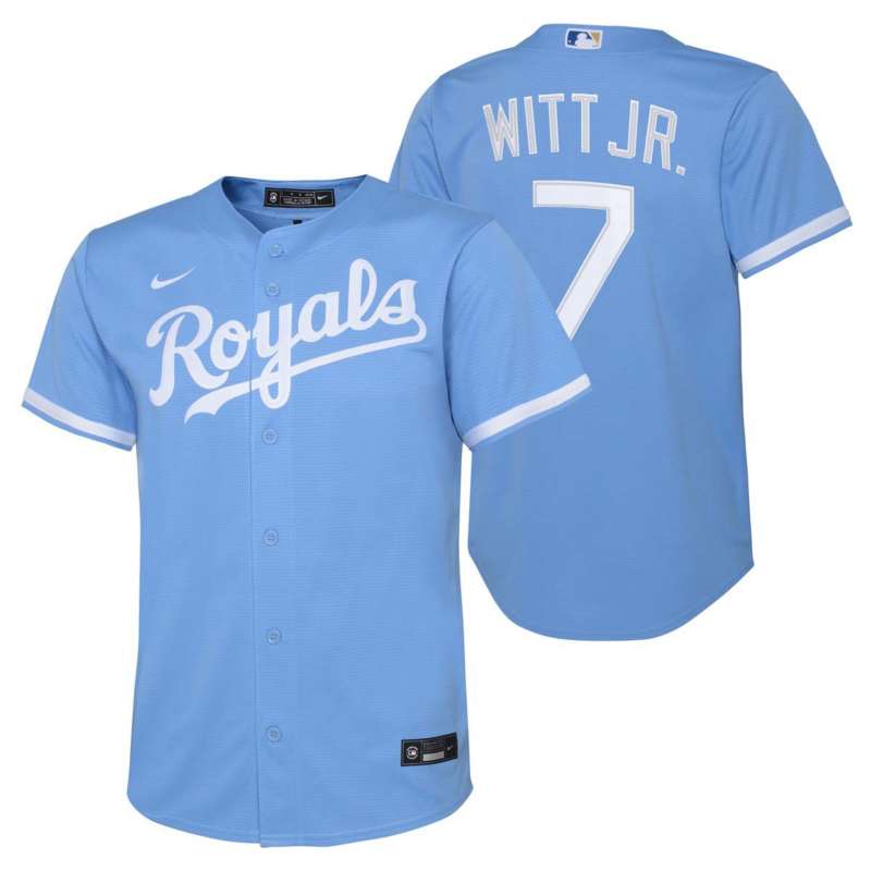 Nike Kids' Kansas City Royals Bobby Witt Jr #7 Alternate Replica Jersey