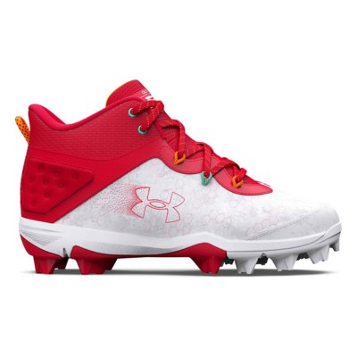 Big Boys' Under Armour Harper 8 Mid RM Jr. Molded Baseball Cleats