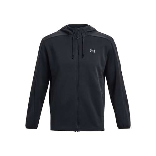 Under Armour Essential Fleece full zip hoodie in black