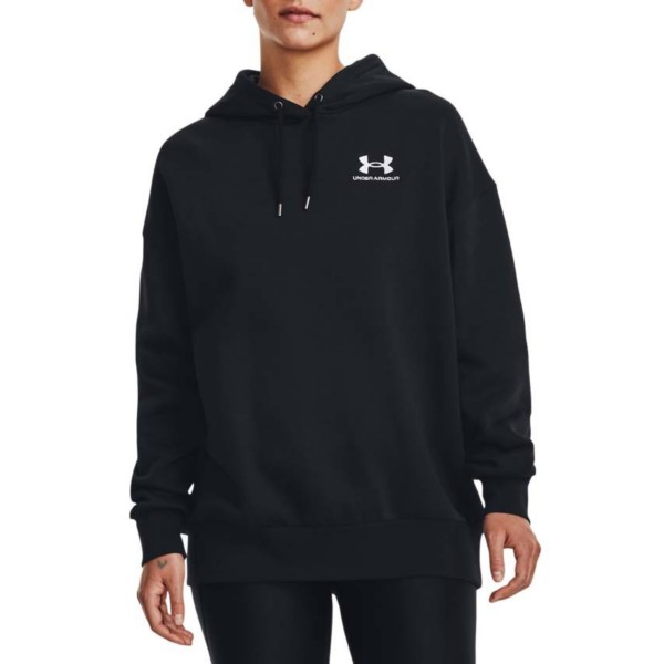 Women's Under Armour Essential Fleece Hoodie Large Black