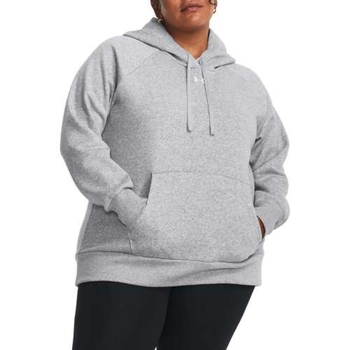 Plus size under armour rival fleece graphic discount hoodie