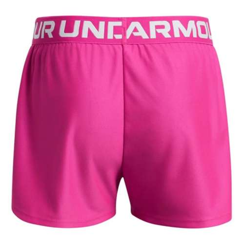 Girls' Under micro armour Play Up Solid Shorts
