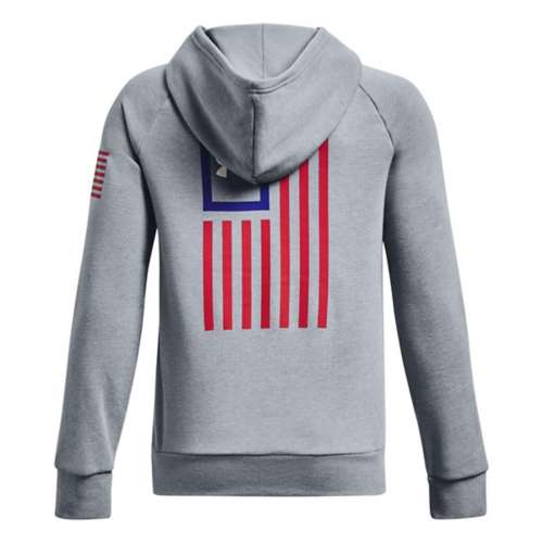 Boys' UA Freedom Rival Fleece Big Flag Logo Hoodie