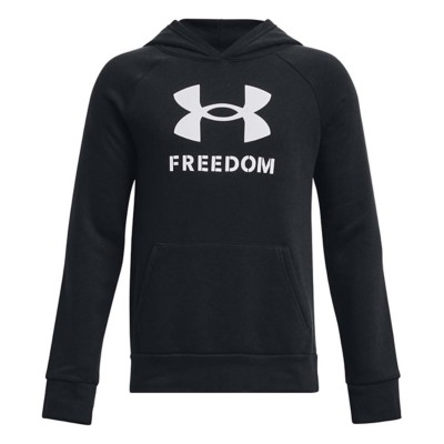 Kids' Under Armour Freedom Big Logo Rival Hoodie