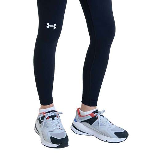 Under Armour, Pants & Jumpsuits, Under Armour Heat Gear Compression Black  Pink High Waisted Capri Leggings Xs