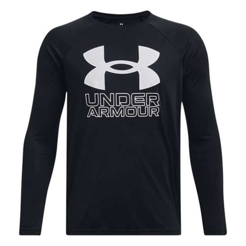 Under Armour Boys' Tech Hybrid Print Fill Long Sleeve