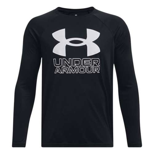 Kids' Under Armour Hybrid Print Logo Long Sleeve T-Shirt