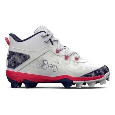 Big Boys' Under Armour Harper 8 Mid RM Jr. USA Molded Baseball Cleats