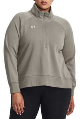 Women's Under Armour Plus Size Rival Fleece 1/4 Zip Pullover