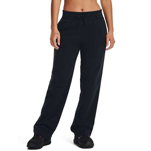 Women's wide-leg sweatpants - black