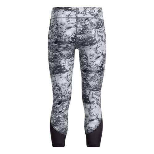 Girls' Under Armour HeatGear Printed Ankle Crop Tights
