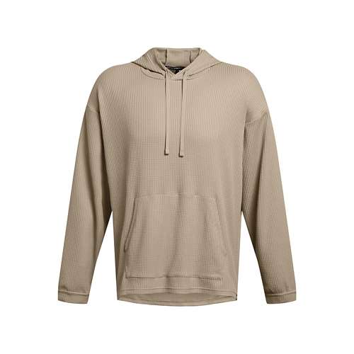 Men's Under Armour Rival Waffle Long Sleeve Hooded Shirt