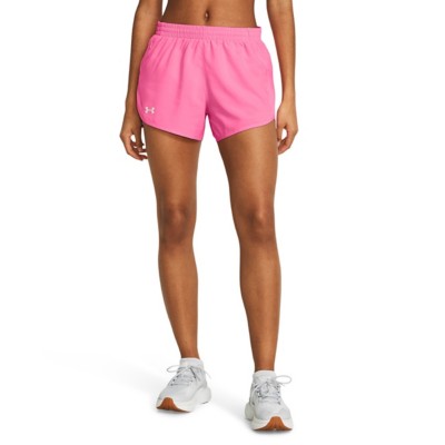 Women's Under armour Pnk Fly By 3in Shorts