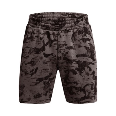 Men's Under Armour Project Rock Essential Fleece Printed Lounge Shorts
