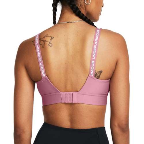 bra Under Armour Infinity High Zip - Pink Elixir/White - women´s 