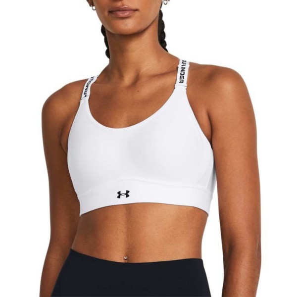 Women's Under Armour Infinity 2.0 Mid Sports Bra XSmall A-C White/Black