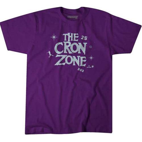 Youth CJ Cron Black Colorado Rockies Player Logo Jersey Size: Large