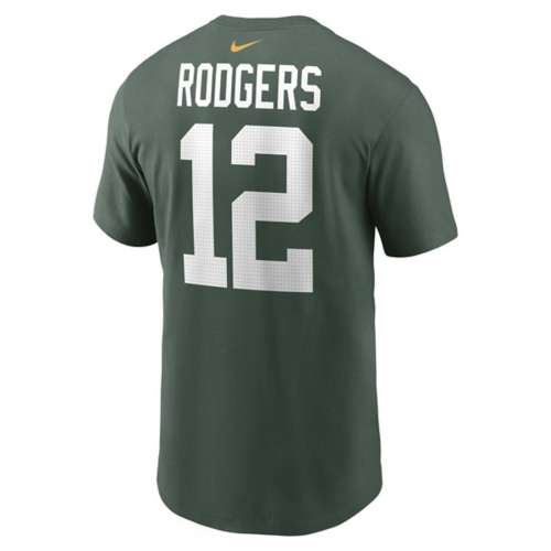 Nike Green Bay Packers Aaron Rodgers #12 Player Name & Number T-Shirt