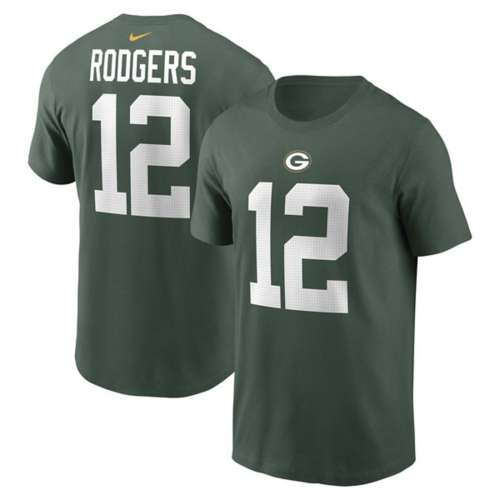 Nike Green Bay Packers Aaron Rodgers #12 Player Name & Number T-Shirt