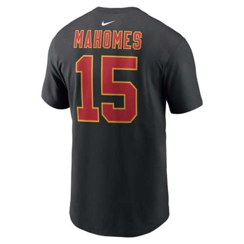 Nike Men's Kansas City Chiefs Patrick Mahomes #15 T-Shirt - Black - XXL Each