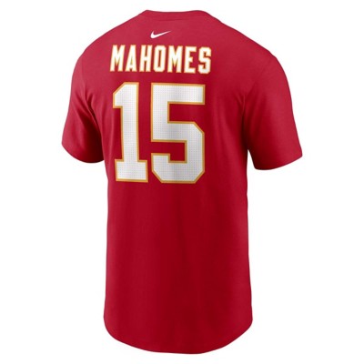 Nike Kansas City Chiefs Patrick Mahomes #15 Team Name & Number T-Shirt