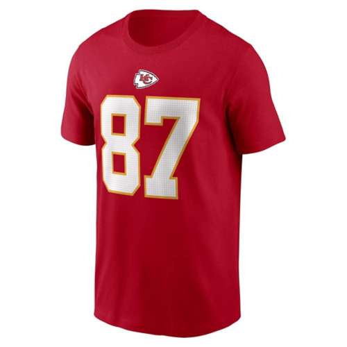 Nike Men's Kansas City Chiefs Travis Kelce #87 T-Shirt - Red - L Each