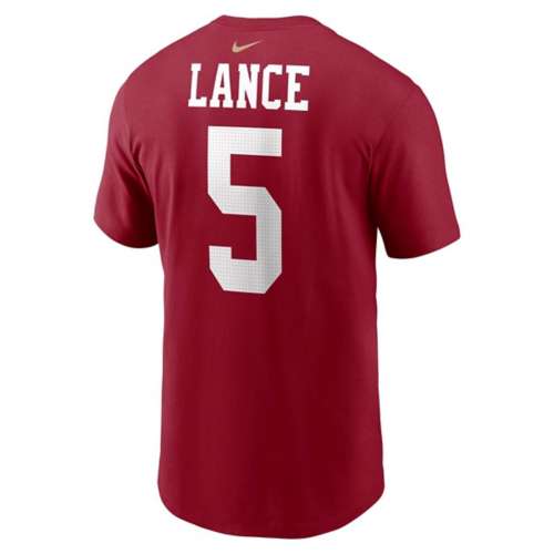 Nike San Francisco 49ers Trey Lance #5 2023 Name & Number T-Shirt