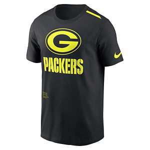 Women's Green Bay Packers Nike Rewind Ringer T-Shirt Large White