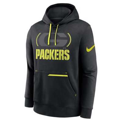 Nike Green Bay Packers Color Block Men's Nfl Pullover Hoodie