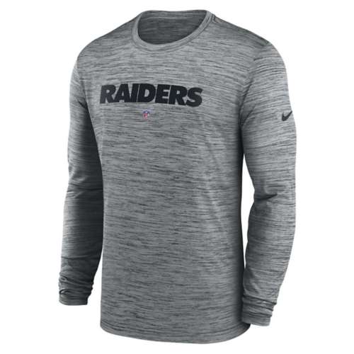 Nike Men's Minnesota Vikings Sideline Velocity Dark Heather Long Sleeve T-Shirt - Grey - XXL Each