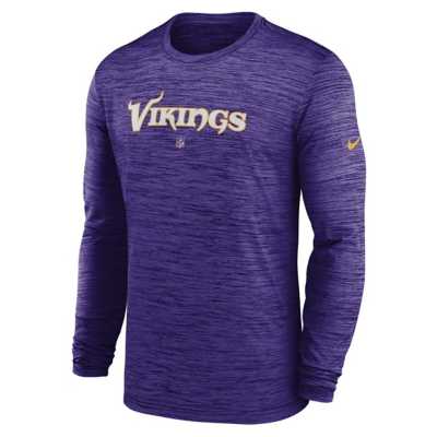 Nike Men's Minnesota Vikings 2023 Volt Dri-FIT Anthracite Long Sleeve T- Shirt