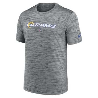 Nike Men's Los Angeles Rams Sideline Velocity T-Shirt - Grey - L Each