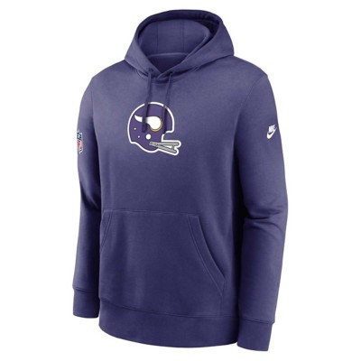 Men's Minnesota Vikings Nike Purple Sideline Club Fleece Pullover Hoodie in  2023