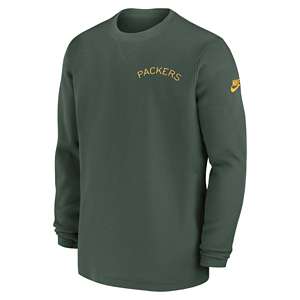 Green Bay Packers Nike 2023 Sideline Alternate Crewneck Large Green