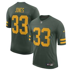 Nike Youth Green Bay Packers Aaron Jones #33 Green Game Jersey